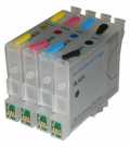 Komplet polnilnih kartuÅ¡ Fenix E-T0612+T0613+T0614+T0611bk z ARC Äipom brez Ärnila trgovina, spletna, kartusa, toner, foto papir, pisarniski material, polnila, tiskalnik